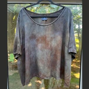 Connally Goods Tencel Twill Boxy Tee Small Batch OOAK Hand Dyed Piece Size 3X